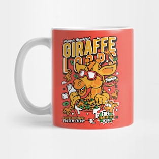 Retro Cereal Box Giraffe Loops // Junk Food Nostalgia // Cereal Lover Mug